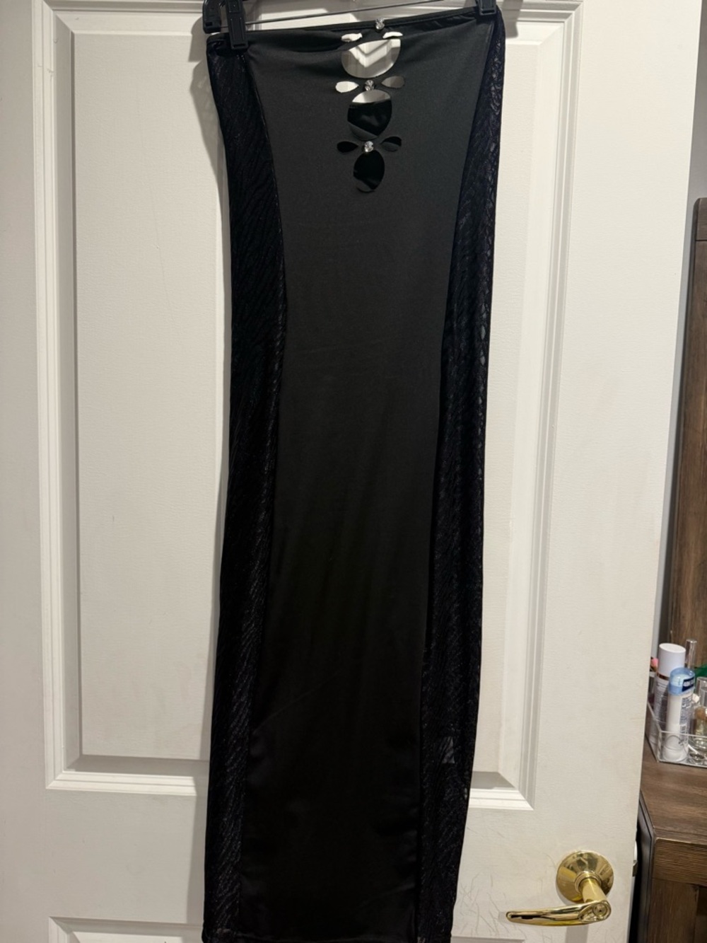 Black Maxi Dress with Cutout Detail